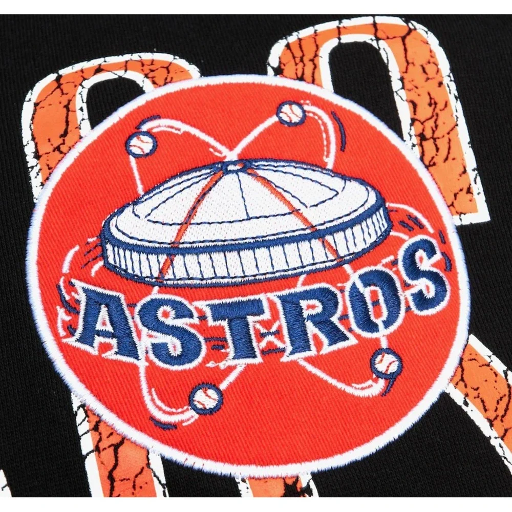 Mitchell & Ness Men's Black Houston Astros Team OG Fleece Pullover Hoodie M $125